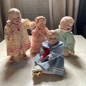 4 Ashton Drake Miniature Collector Babies